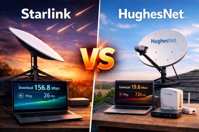Starlink vs HughesNet in 2026 - Which Internet Is Better?